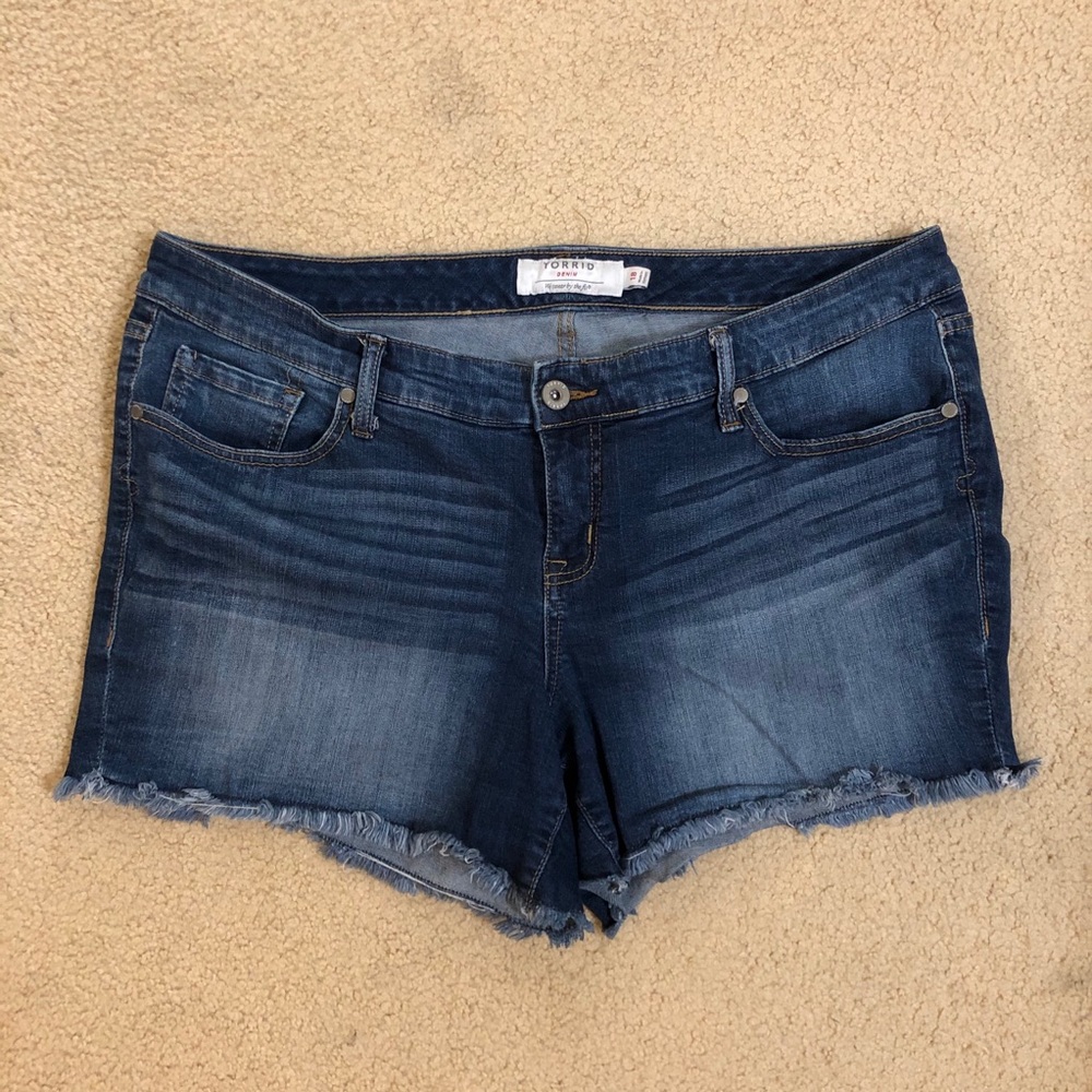 Torrid Dark Wash Denim Shorts